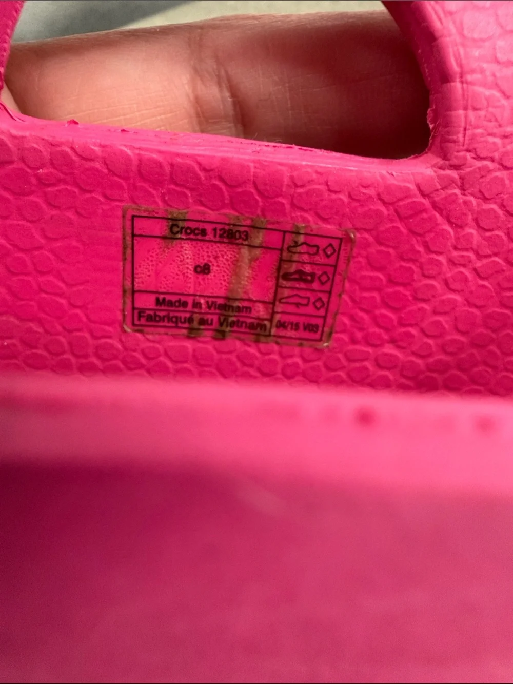 CROCS Boots Kids 8 Bright Pink Pull-On Rain Handle It Waterproof Rubber Toddler